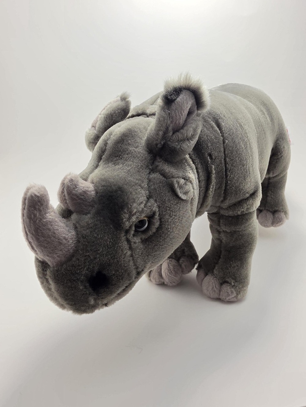 Webkinz Ganz Signature Endangered Species Black African Rhinoceros Plush